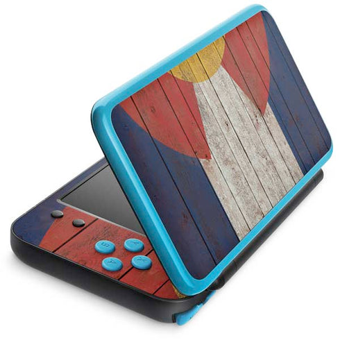 Colorado Flag Dark Wood Nintendo 2DS XL (2017) Skin